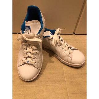 アディダス(adidas)のadidas STAN SMITH 白✖️青　24.5cm(スニーカー)