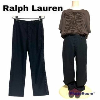 ポロラルフローレン(POLO RALPH LAUREN)のポロ ラルフローレン★激レア&高級イタリア製 側章サイドライン スラックスパンツ(スラックス)