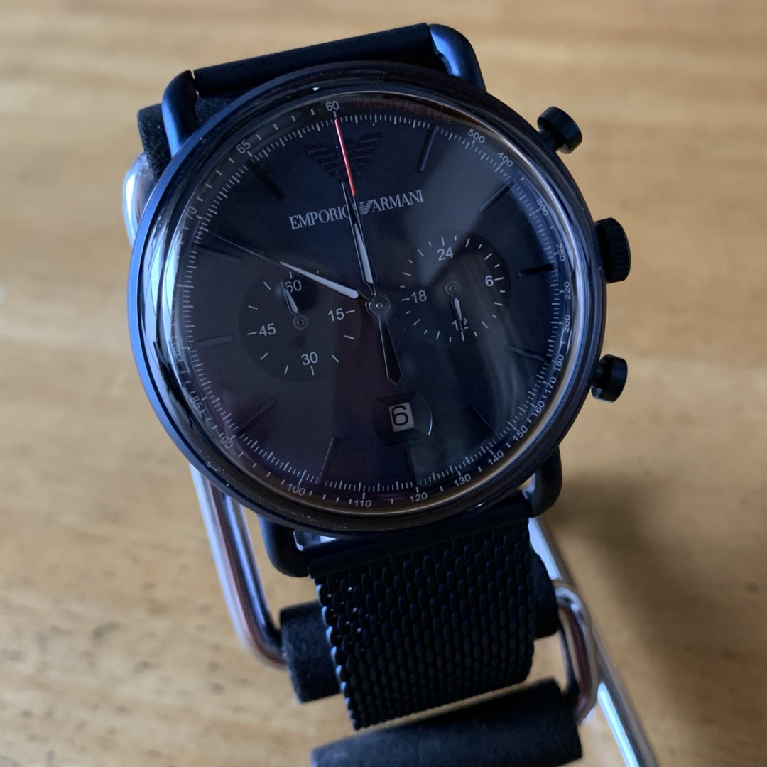 新品✨エンポリオアルマーニ 腕時計 メンズ AR11289 クォーツ ネイビーのサムネイル