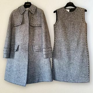 2568 美品 VALENTINO BOUTIQUE ロングコート 大きいサイズ