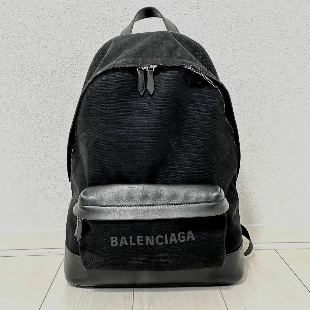 Balenciaga - 美品現行モデル BALENCIAGA バックパック 黒 大容量 ...