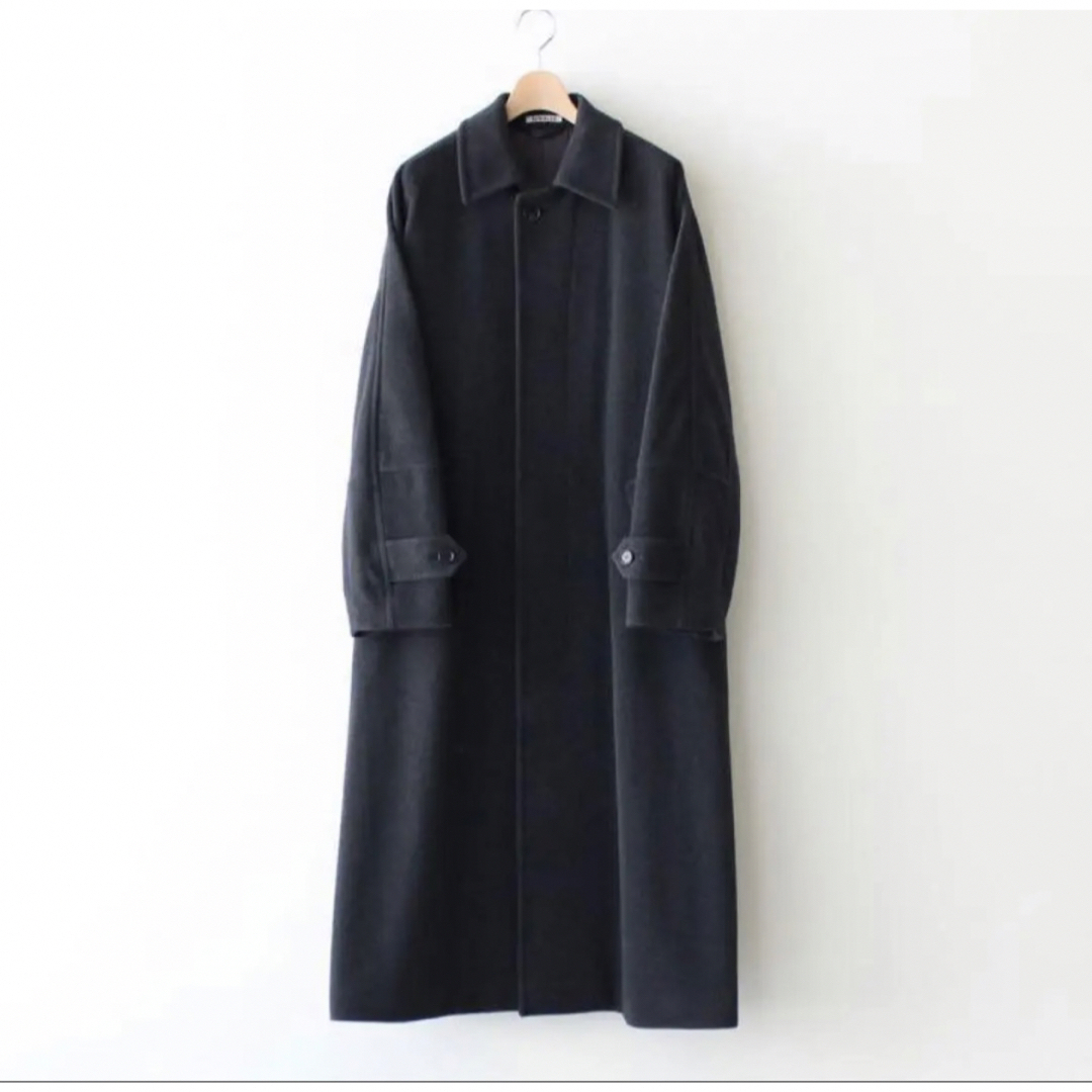 AURALLE cashmere wool mosser big coat