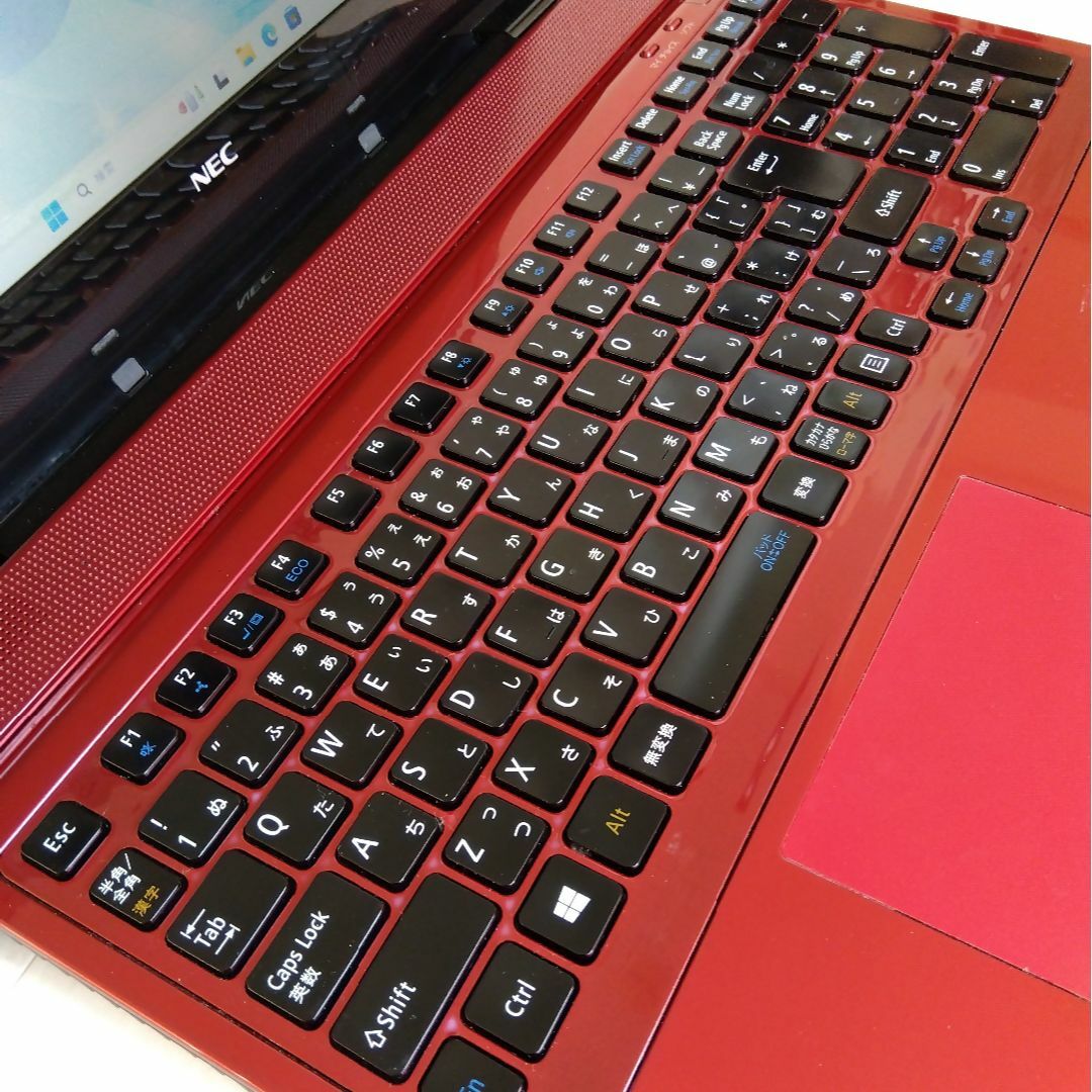 NEC - NEC!赤✨メモリ8GB&高速SSD✨ノートパソコン✨カメラ