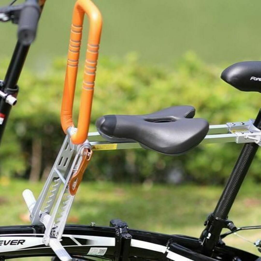 【UrRider】 自転車フレーム簡単装着　持ち運び可　チャイルドシート　ブルー
