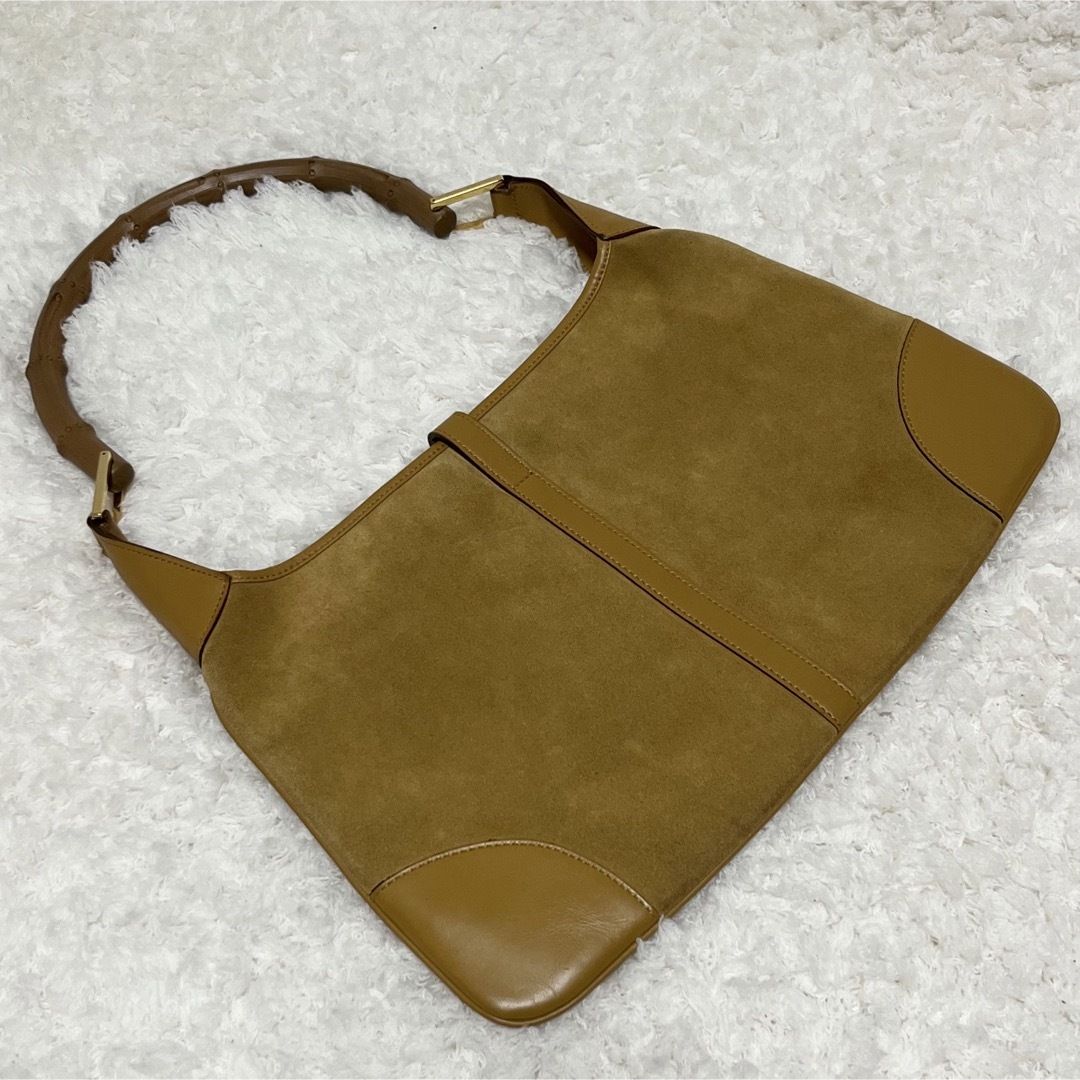 Gucci - 【GUCCI】ワンショルダーバッグ バンブー ジャッキー スエード