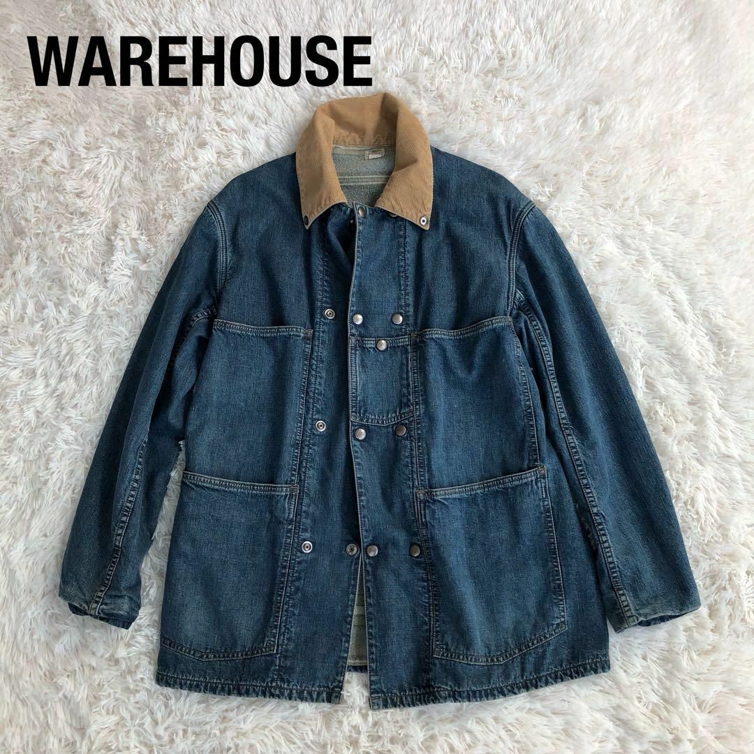 WAREHOUSE - WAREHOUSEウェアハウス ダブルボタンデニムカバーオール