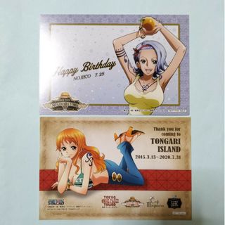 ONE PIECE ワンピース ナミ　ノジコ　バースデーカード　サンクスカード(その他)