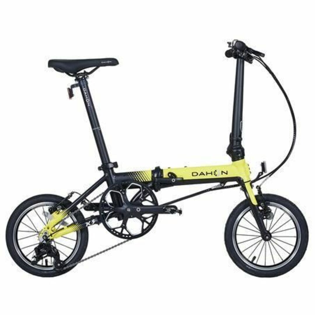 【DAHON】 ダホン K3 折りたたみ自転車 KA433 14インチ　黄色×黒サイクリング