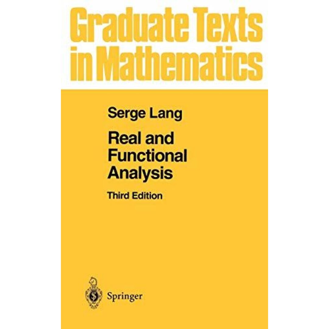 Real and Functional Analysis (Graduate Texts in Mathematics，142) [ハードカバー] Lang，Sergeのサムネイル