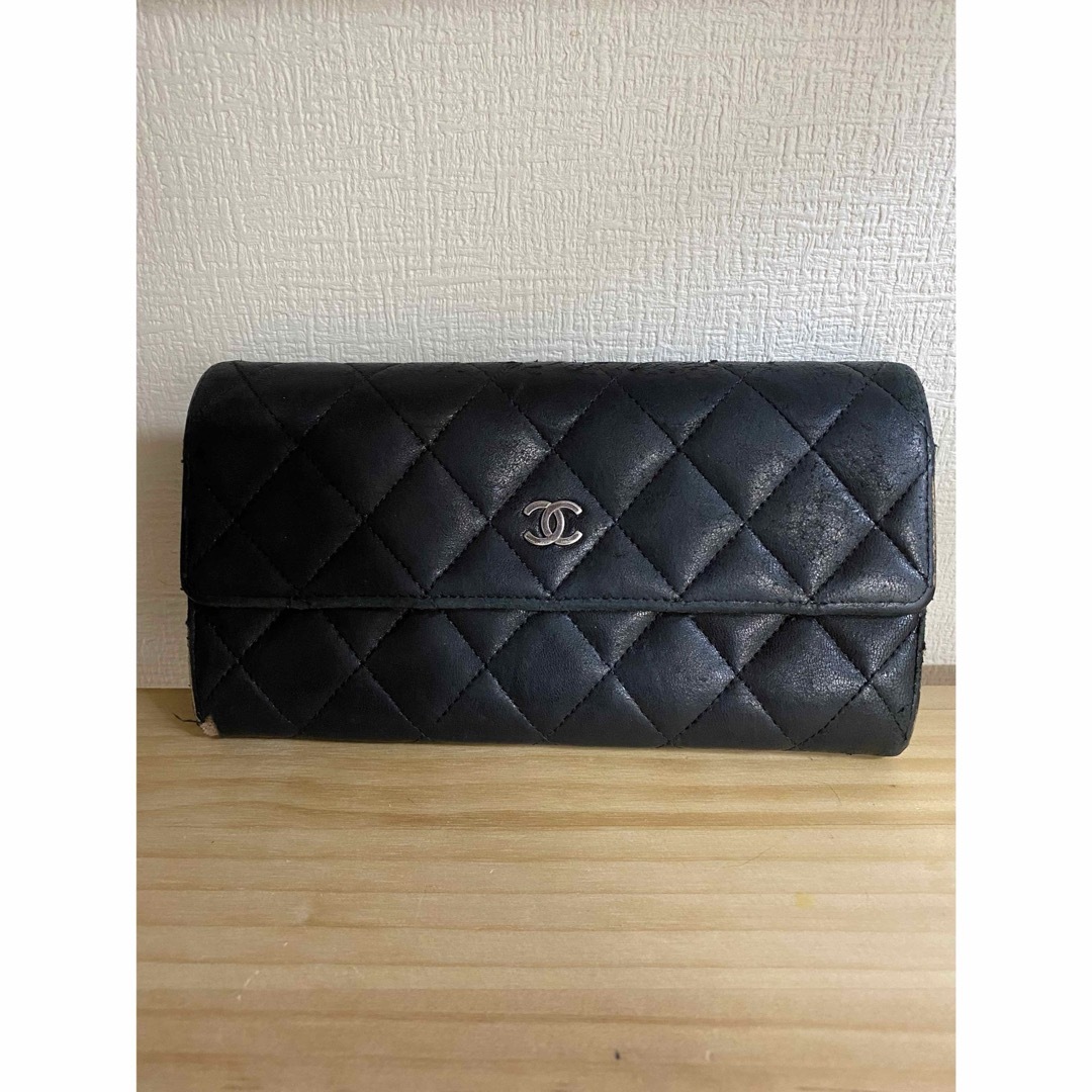 正規品 シャネル CHANEL 長財布  ブラック