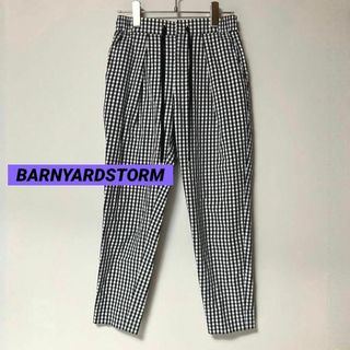 バンヤードストーム(BARNYARDSTORM)のks152 BARNYARDSTORM カジュアルパンツ チェックパンツ 白黒(カジュアルパンツ)