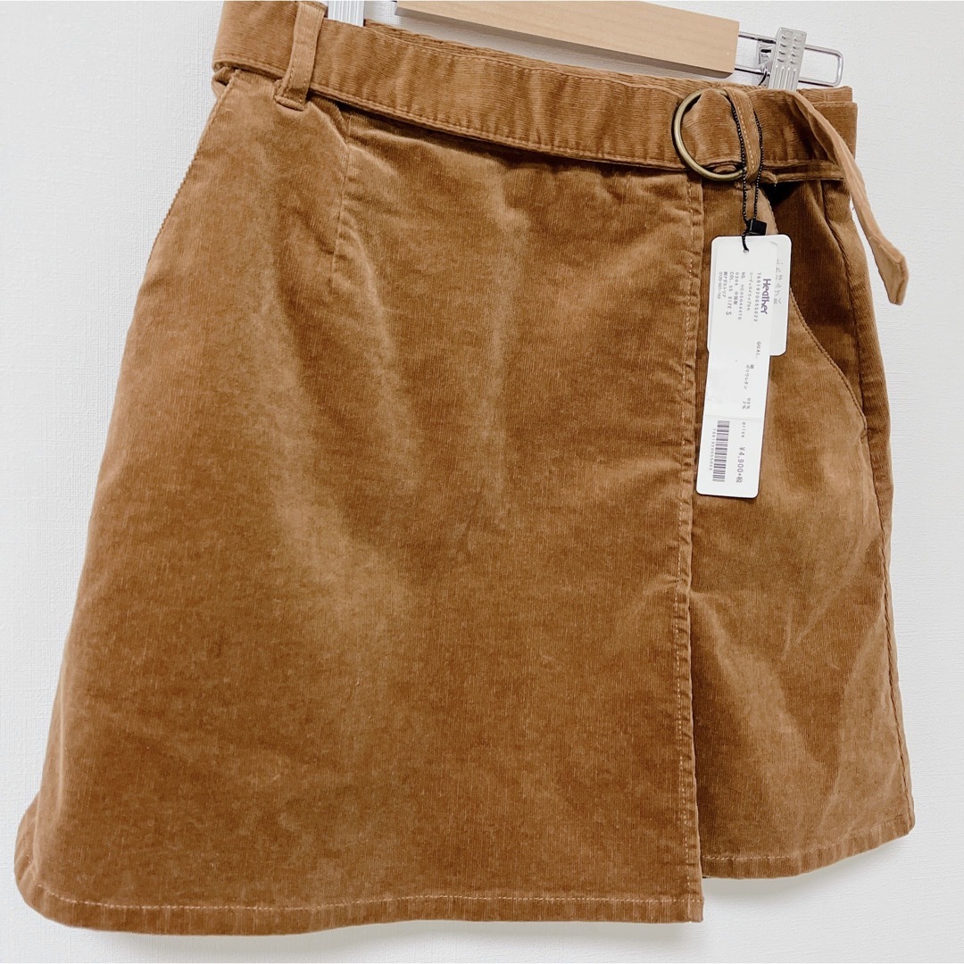 heather(ヘザー)の✨新品未使用タグ付✨ コーデュロイミニスカート　Sサイズ　Heather　 レディースのスカート(ミニスカート)の商品写真