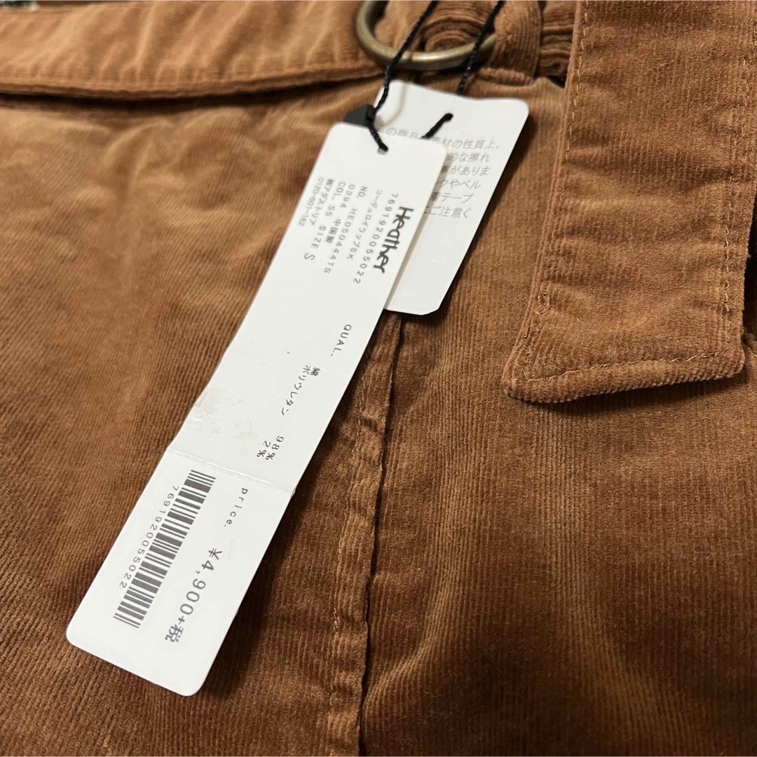 heather(ヘザー)の✨新品未使用タグ付✨ コーデュロイミニスカート　Sサイズ　Heather　 レディースのスカート(ミニスカート)の商品写真