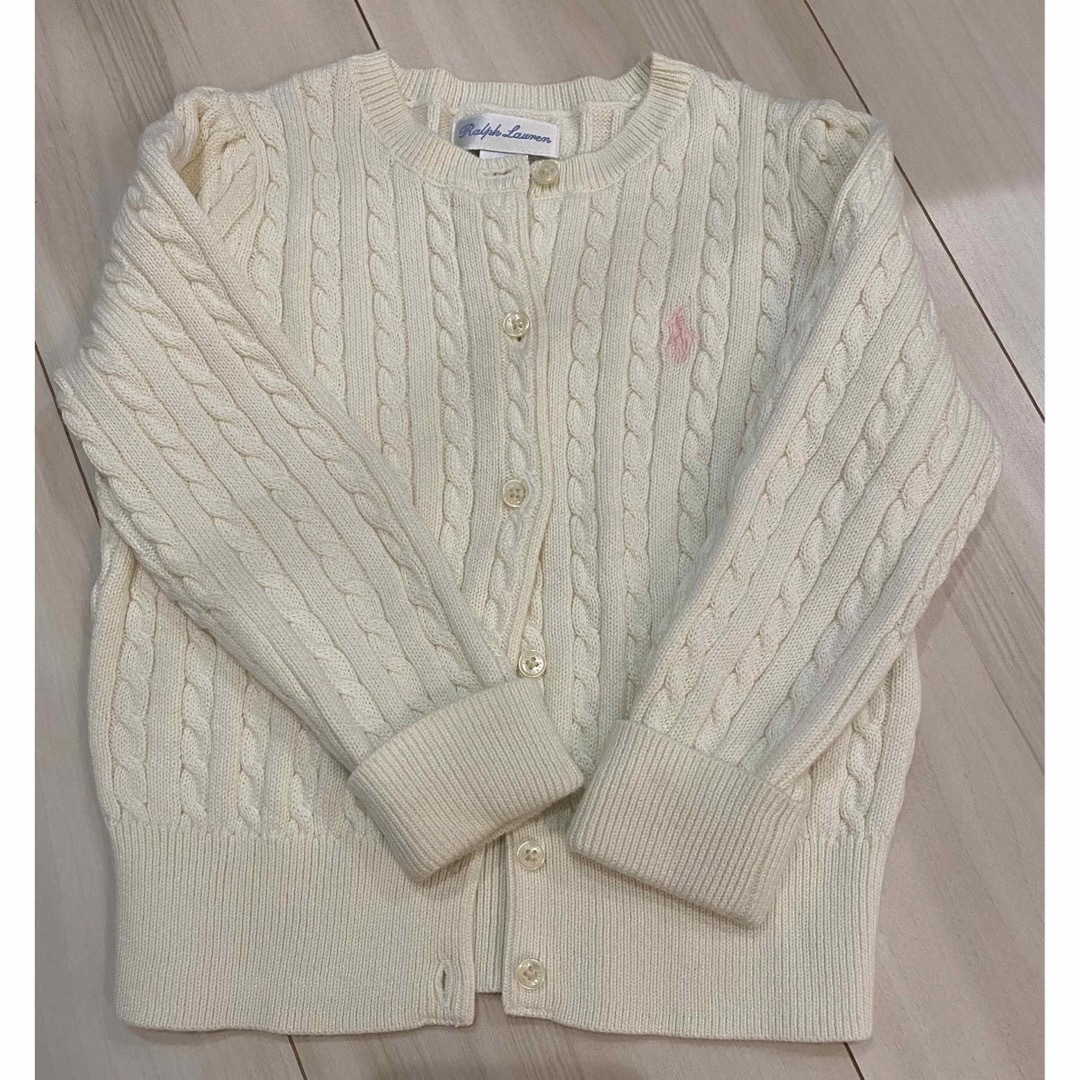 Ralph Lauren(ラルフローレン)の美品♡ラルフローレン 24M/90 カーディガン キッズ/ベビー/マタニティのキッズ服女の子用(90cm~)(カーディガン)の商品写真