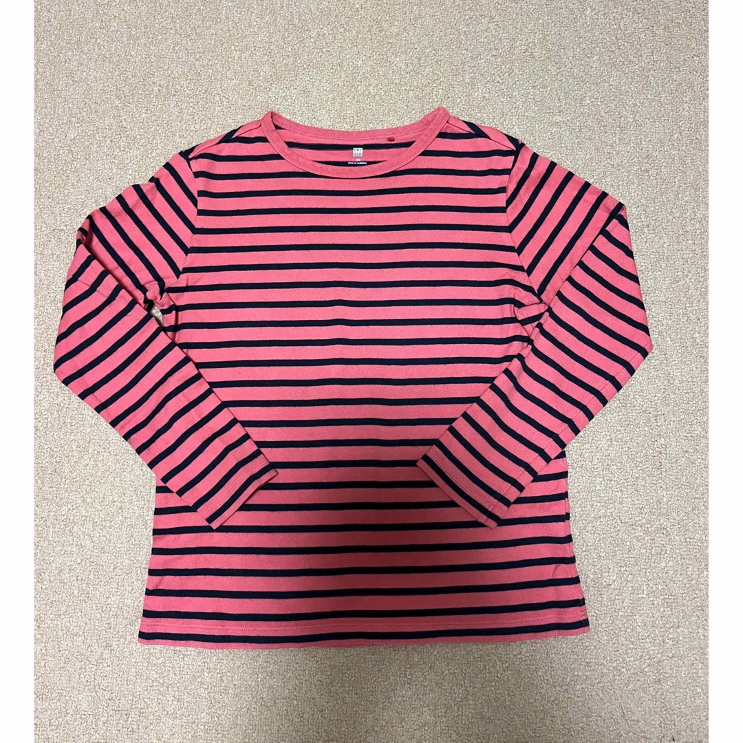 UNIQLO(ユニクロ)のUNIQLO 150 ボーダーＴシャツ キッズ/ベビー/マタニティのキッズ服女の子用(90cm~)(Tシャツ/カットソー)の商品写真