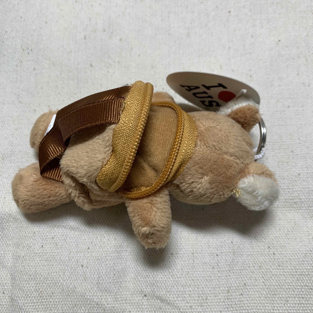 オーストラリア カンガルー ぬいぐるみ キーホルダー  レディースのファッション小物(キーホルダー)の商品写真