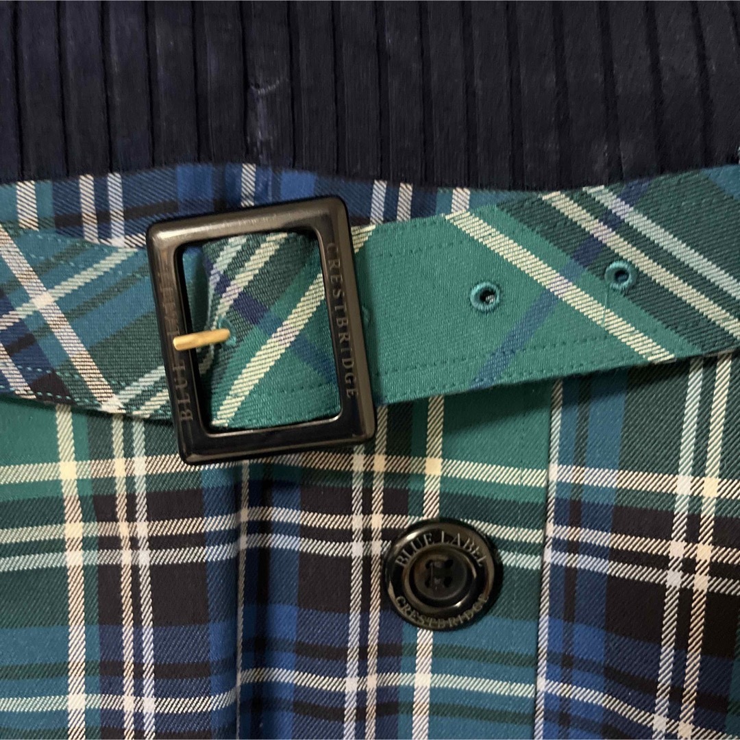 BLUE LABEL CRESTBRIDGE(ブルーレーベルクレストブリッジ)のBLUE LABEL CRESTBRIDGE   ニットドッキングワンピース レディースのワンピース(ひざ丈ワンピース)の商品写真