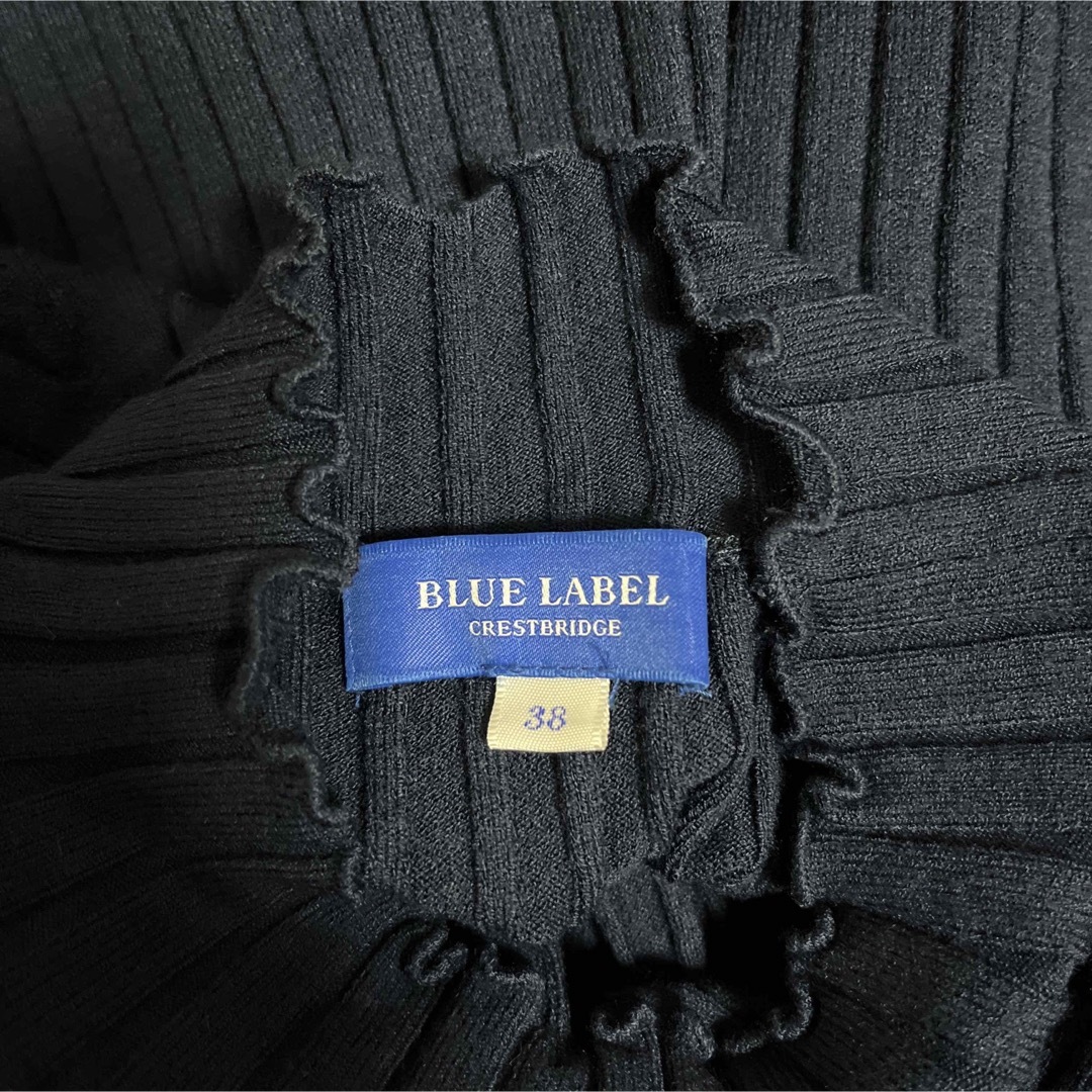 BLUE LABEL CRESTBRIDGE(ブルーレーベルクレストブリッジ)のBLUE LABEL CRESTBRIDGE   ニットドッキングワンピース レディースのワンピース(ひざ丈ワンピース)の商品写真