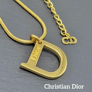 クリスチャンディオール Christian Dior ネックレス ペンダント メタル ブラック×ゴールド レディース 送料無料 h28242f