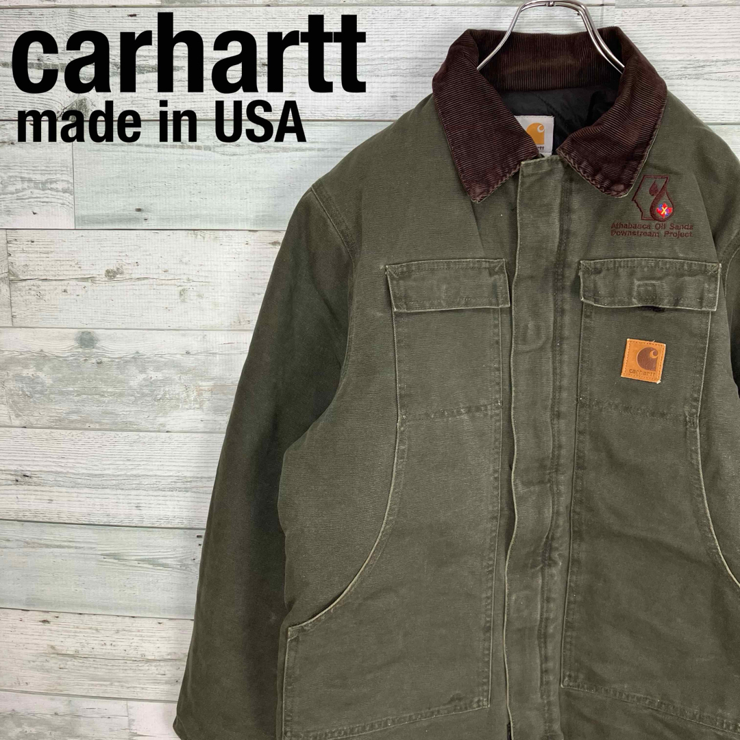 carhartt(カーハート)のcarharttカーハート 企業ロゴ刺繍 ロゴパッチ トラディションジャケット  メンズのジャケット/アウター(カバーオール)の商品写真