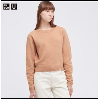 ユニクロ(UNIQLO)のプレミアム　ラムクロップドセーター(ニット/セーター)