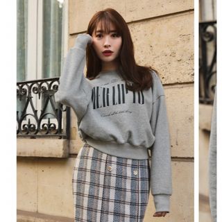 Her lip to - ☆新品未使用 herlipto cafe スウェット(cream)の通販 by