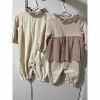 プティマイン(petit main)のプティマイン　2wayオール50〜70 カバーオール　新生児服　ベビー服　(カバーオール)