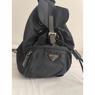 ✨良品✨　PRADA プラダ　リュック　バックパック　ナイロン　白タグ　ブラック