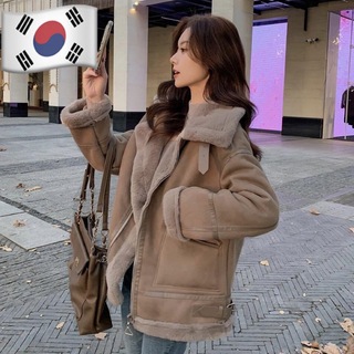 韓国ファッション合成毛皮の冬のジャケット　新品未使用(毛皮/ファーコート)