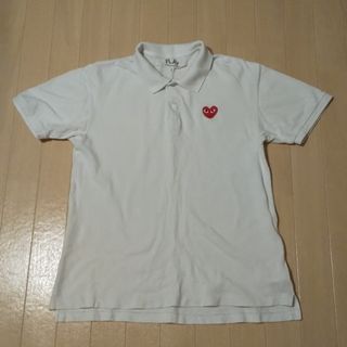 コムデギャルソン(COMME des GARCONS)のプレイ　白ポロシャツ(ポロシャツ)