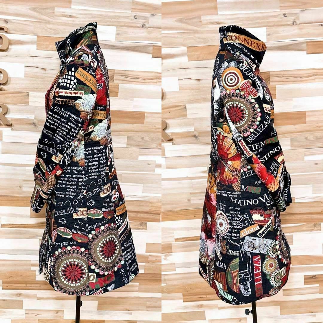 Desigual　デシグアル コート　ジャガード織り美品