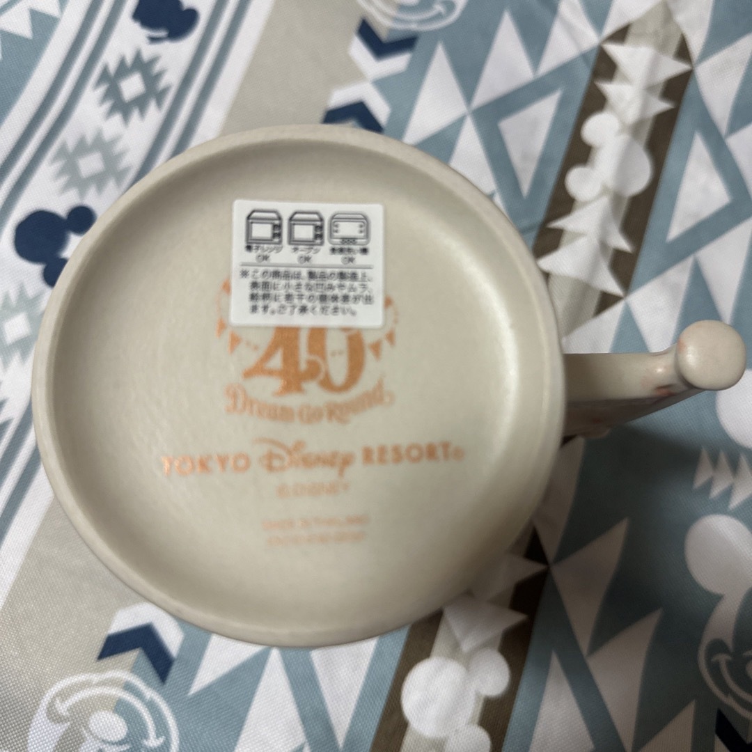 Disney(ディズニー)のディズニー40周年　マグカップ エンタメ/ホビーのおもちゃ/ぬいぐるみ(キャラクターグッズ)の商品写真