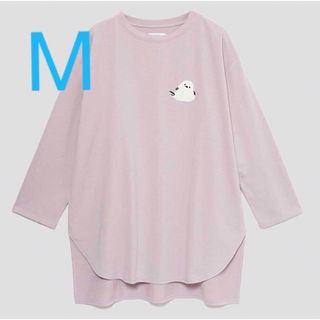 グラニフ(Design Tshirts Store graniph)のグラニフ　シマエナガ　ルーズフィット長袖Tシャツ(Tシャツ(長袖/七分))