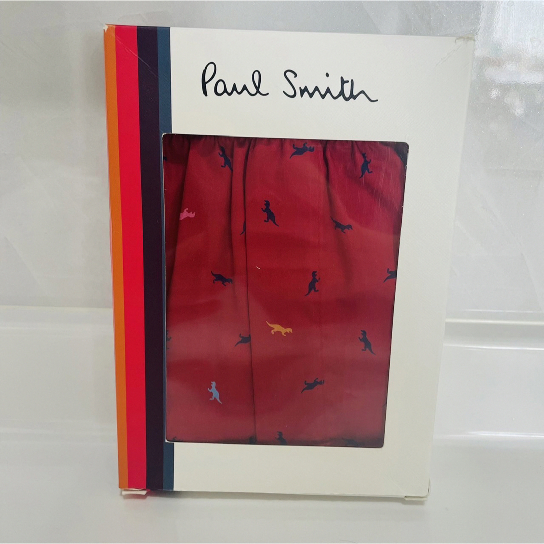 Paul Smith(ポールスミス)の新品　ポールスミス　PaulSmith トランクス　M レッド　パンツ メンズのアンダーウェア(トランクス)の商品写真