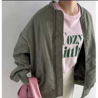 ローリーズファーム(LOWRYS FARM)の新品タグ付き★LOWRYSFARM ビックシルエットMA-1 撥水加工(ブルゾン)