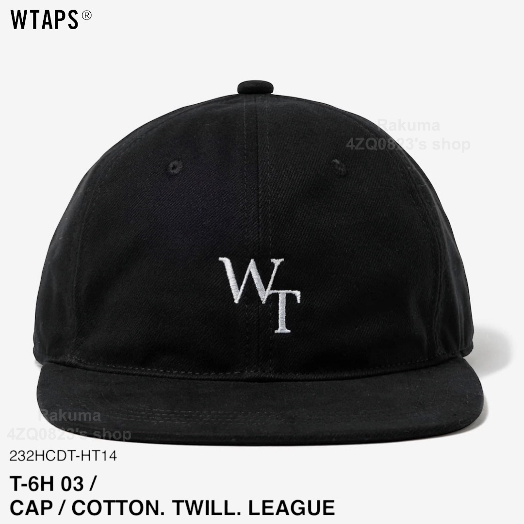 WTAPS T-6H 03 CAP COTTON TWILL LEAGUE 黒WTAPS