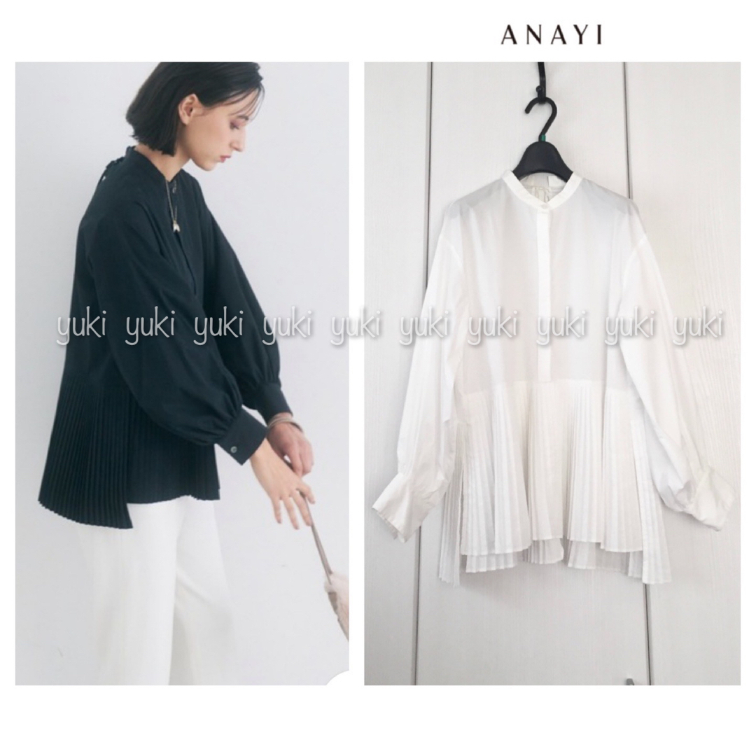 ANAYI タイプライター 裾プリーツ ブラウス | フリマアプリ ラクマ