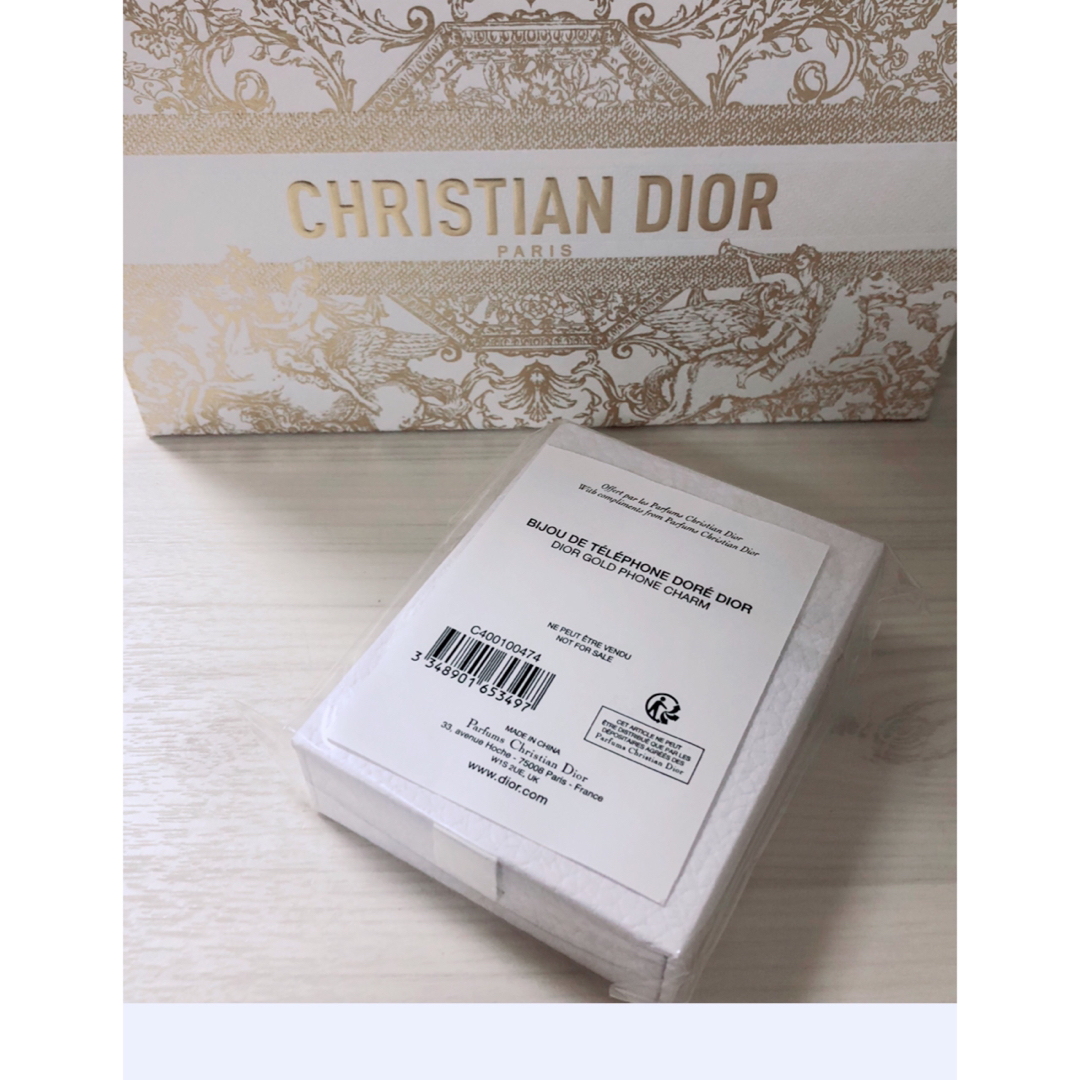 Christian Dior(クリスチャンディオール)の新品非売品★DIOR★ディオール チャーム ストラップ フォンチャーム.*・゜・ レディースのアクセサリー(チャーム)の商品写真