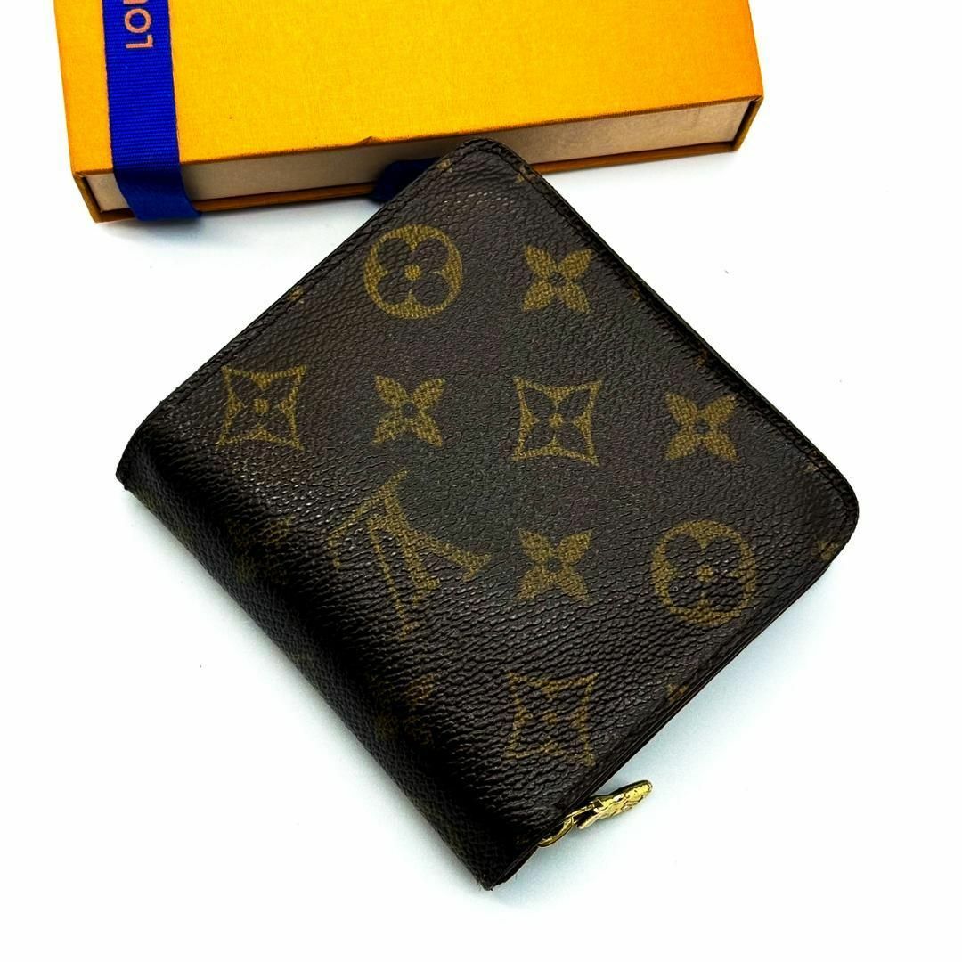 LOUIS VUITTON - 良品 ルイヴィトン モノグラム コンパクトジップ 二 ...