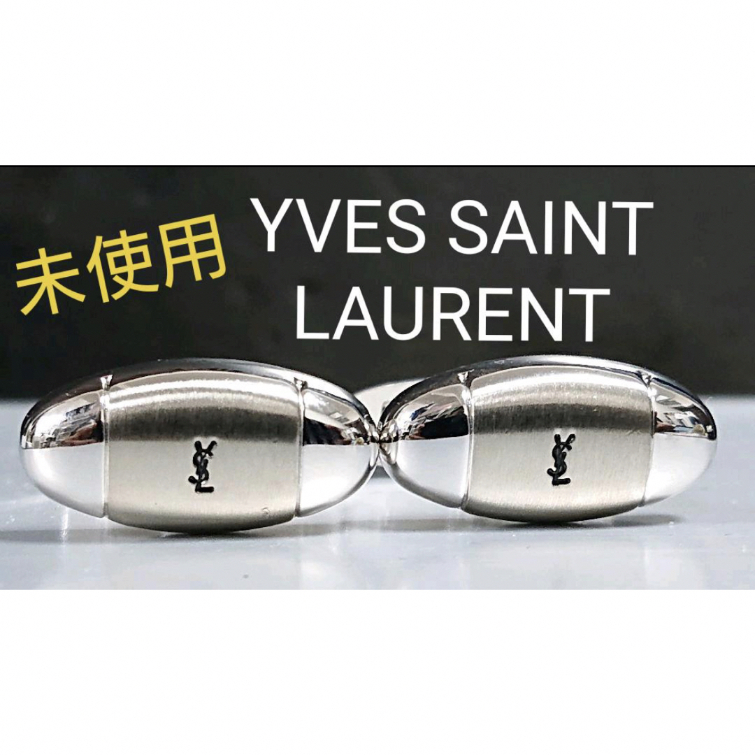 Yves Saint Laurent  カフス　No.78シルバーベースサイズ