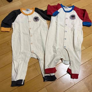 おとさん専用【美品】DoubleB ロンパース70  双子　2枚セット(ロンパース)