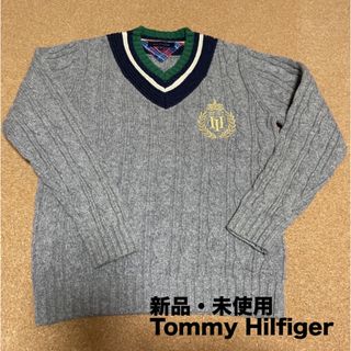 トミーヒルフィガー(TOMMY HILFIGER)の【最終値下げ】新品未使用　トミーヒルフィガー ウール チルデンニット セーター(ニット/セーター)