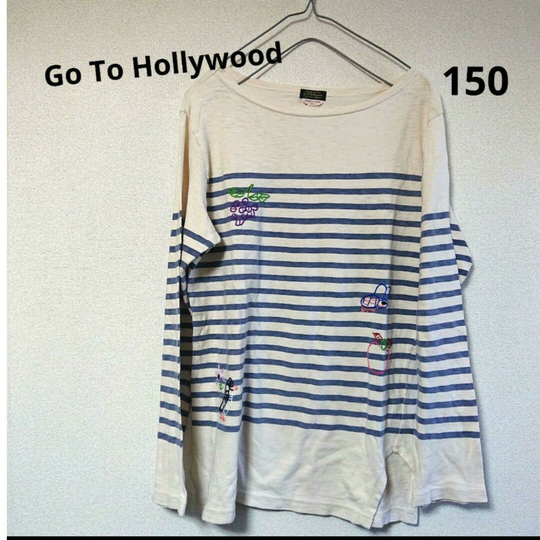 GO TO HOLLYWOOD(ゴートゥーハリウッド)の《GoTo Hollywood》刺繍 長袖 Tシャツ キッズ/ベビー/マタニティのキッズ服女の子用(90cm~)(Tシャツ/カットソー)の商品写真