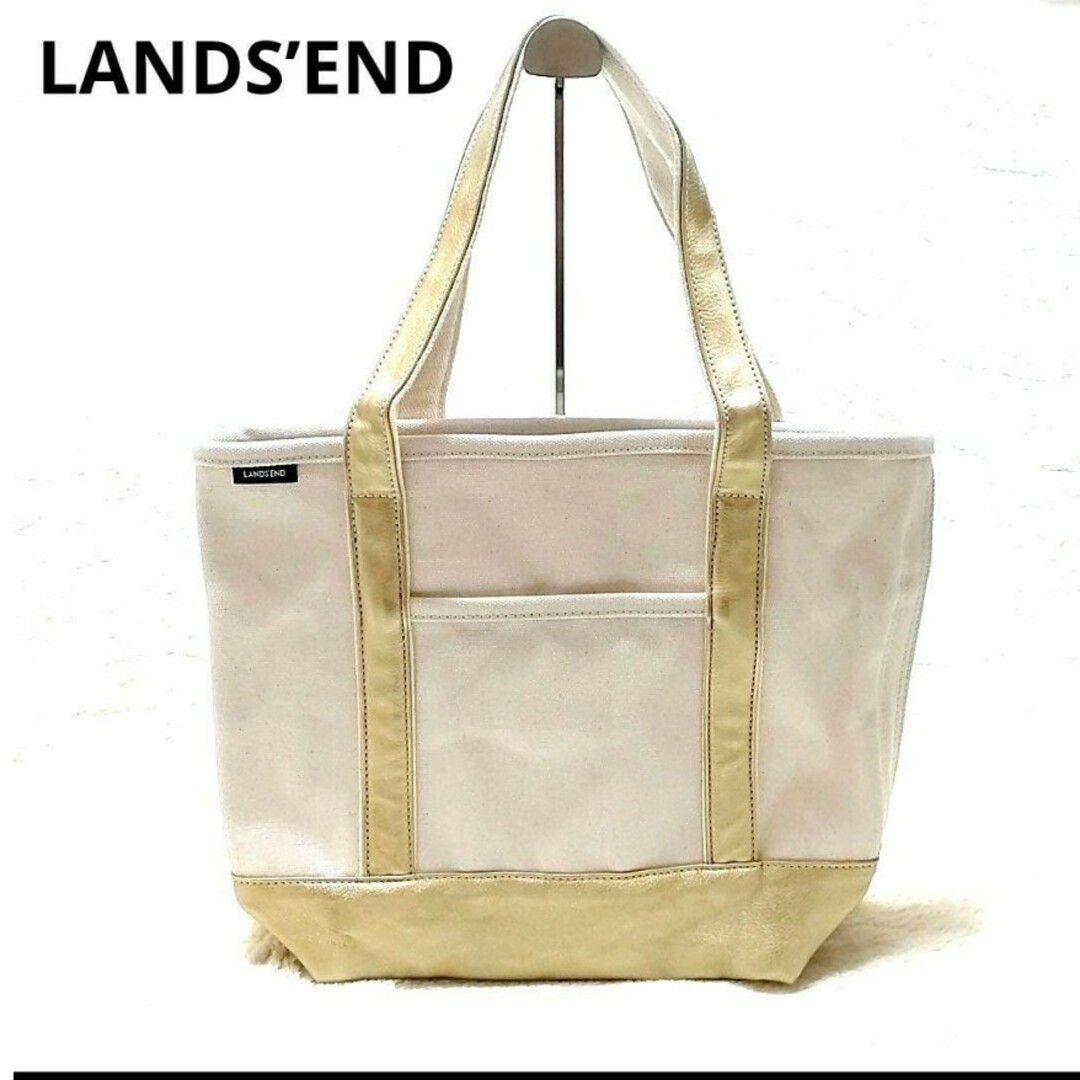 LANDS’END(ランズエンド)のLANDS’END ランズエンド  トートバッグ マチ広め 大容量 レディースのバッグ(トートバッグ)の商品写真