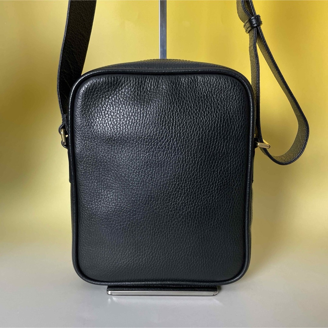Gucci 黒 ロゴプリント ショルダーバッグ ユニセックス グッチ