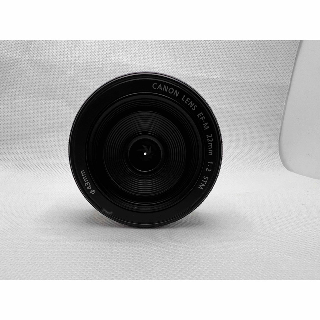 レンズ(単焦点)ほぼ新品 Canon EF-M 22mm STM グラファイト