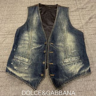 Dolce\u0026Gabbana ドルチェ＆ガッバーナ　ベストジャケット　44  茶色