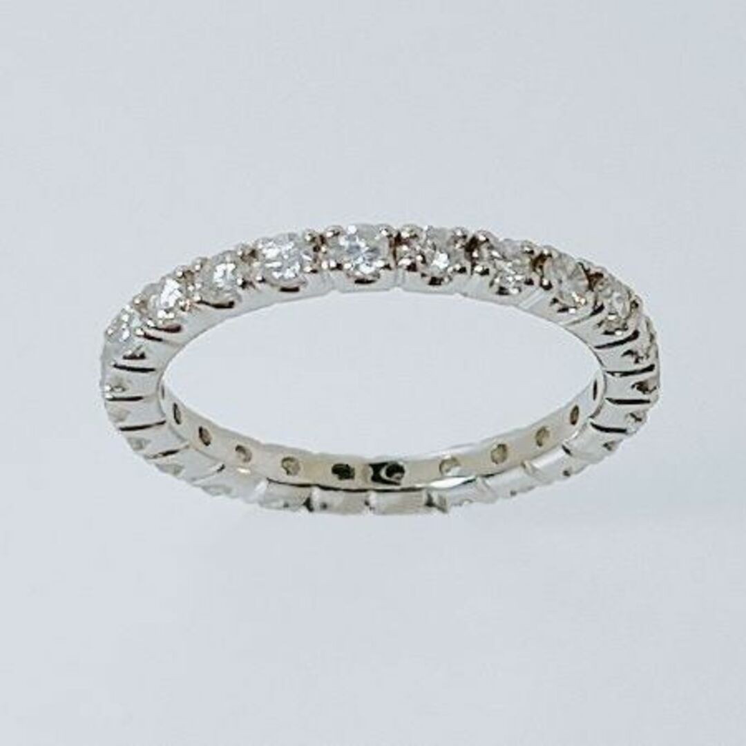 新品✨ PT900　天然ダイヤ　＃8　エタニティ　リング　エタニティ　指輪 レディースのアクセサリー(リング(指輪))の商品写真