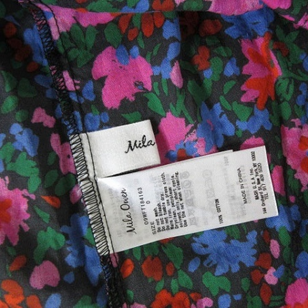 Mila Owen(ミラオーウェン)のミラオーウェン ボリュームスリーブ花柄 ブラウス プルオーバー マルチカラー 0 レディースのトップス(シャツ/ブラウス(長袖/七分))の商品写真
