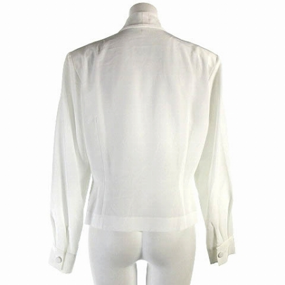 BOSCH(ボッシュ)のボッシュ シャツジャケット ダブルブレスト ショールカラー 薄手 ホワイト M レディースのジャケット/アウター(その他)の商品写真